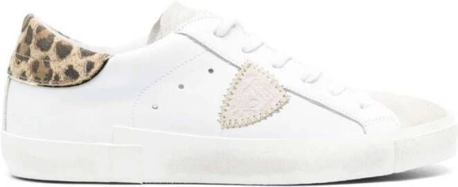 Philippe Model Sneaker met dierenprint van leer White Dames