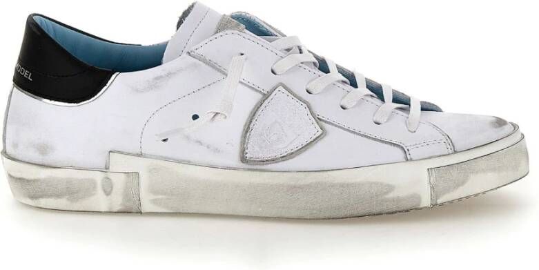 Philippe Model Wit Zwart Sneakers Stijlvol en Comfortabel White