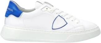 Philippe Model Witte Leren Sneakers met Oversized Zool White Heren