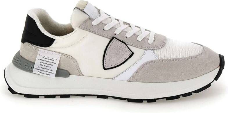 Philippe Model Stijlvolle witte sneakers voor heren Multicolor Heren
