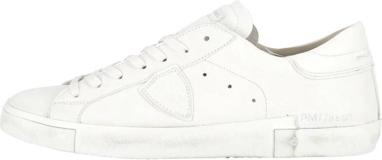 Philippe Model Witte Sneakers met Uniek Ambachtelijk Ontwerp White Heren