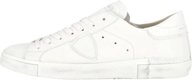 Philippe Model men's shoes leather trainers sneakers prsx Wit Heren