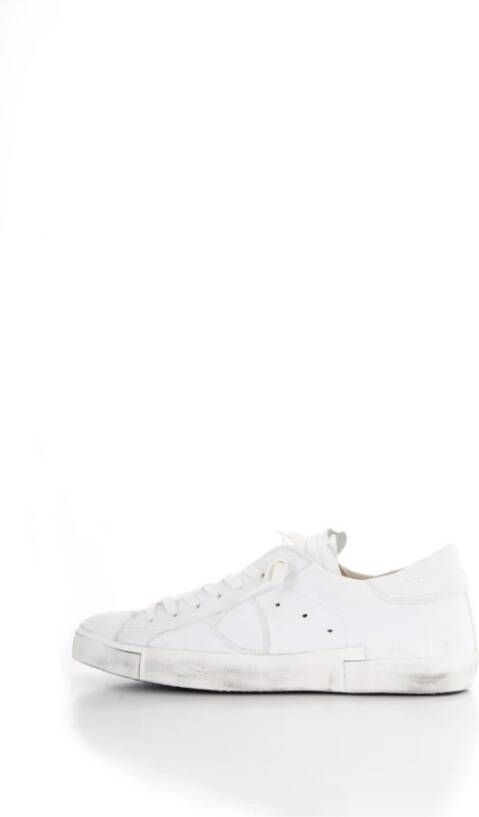 Philippe Model Witte Sneakers met Uniek Ambachtelijk Ontwerp White Heren