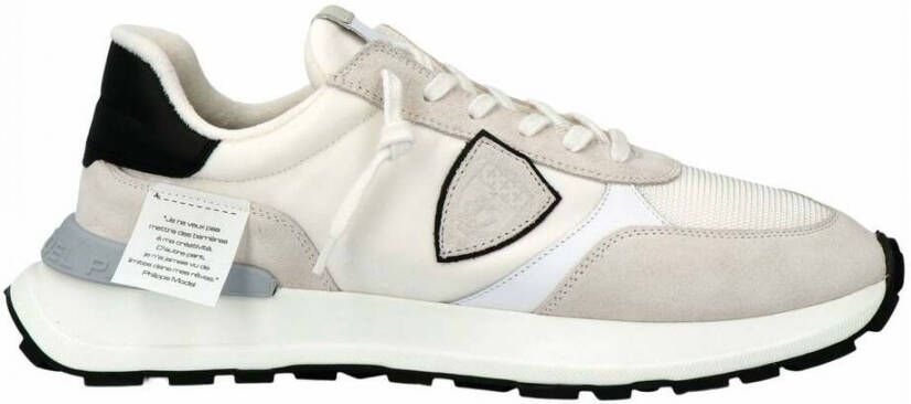 Philippe Model Stijlvolle witte sneakers voor heren Multicolor Heren