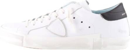 Philippe Model Wit Zwart Sneakers Stijlvol en Comfortabel White