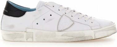 Philippe Model Wit Zwart Sneakers Stijlvol en Comfortabel White