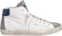 Philippe Model Vintage leren sneakers met spiegeleffect White Heren - Thumbnail 12