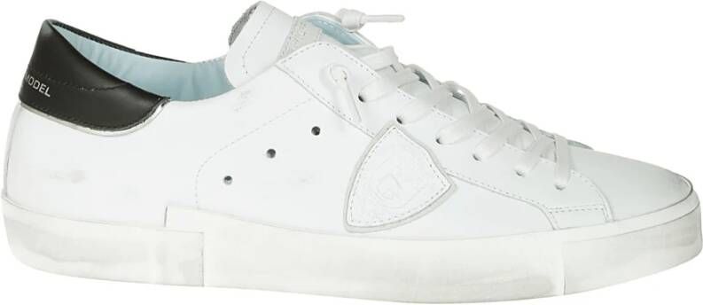 Philippe Model Wit Zwart Sneakers Stijlvol en Comfortabel White