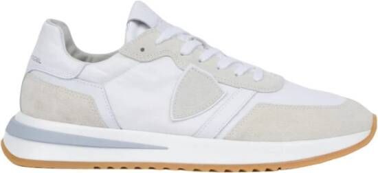 Philippe Model Ivoor Leren Sneakers met Contrasterende Details Beige Heren - Foto 18