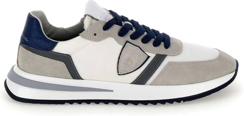 Philippe Model Tropez 2.1 Low Mondial Pop Wit Blauw Sneakers Multicolor Heren - Foto 2