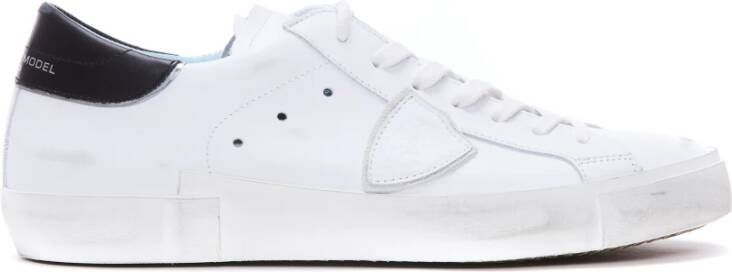 Philippe Model Wit Zwart Sneakers Stijlvol en Comfortabel White