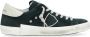 Philippe Model Paris X Leren Sneakers in Zwart Gebruikt Effect Black Heren - Thumbnail 1