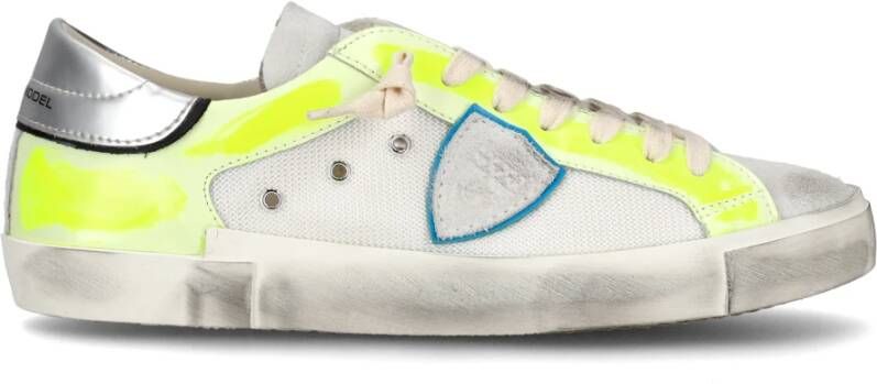 Philippe Model Multicolor Vetersluiting Sneakers White Heren