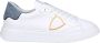 Philippe Model Witte lage sneakers met bovenwerk van kalfsleer White Heren - Thumbnail 1