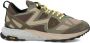 Philippe Model Groen Multikleur Rocx Leren Lage Sneakers Grijs Heren - Thumbnail 1