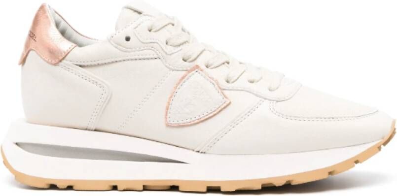 Philippe Model Vintage-geïnspireerde Tropez Haute Sneakers Beige Dames