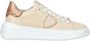 Philippe Model Nude leren sneaker met metallic details Beige Dames - Thumbnail 27