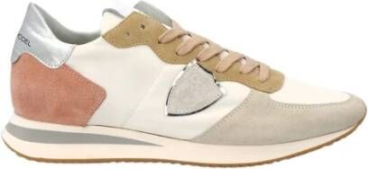 Philippe Model Stijlvolle Sneakers met Bruine EVA Zool Beige Dames