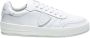 Philippe Model Witte Sneakers met Logo Patch en Contrasterende Hiel White - Thumbnail 44