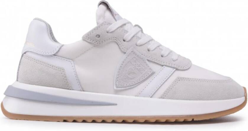 Philippe Model Ivoor Leren Sneakers met Contrasterende Details Beige Heren - Foto 2