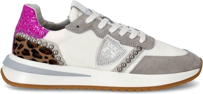 Philippe Model Stijlvolle Urban Trainer met Dierenprint White Dames