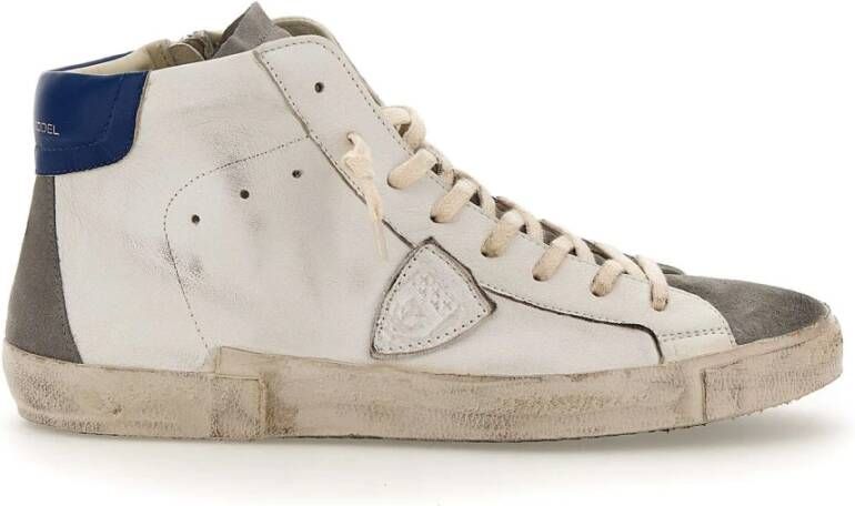 Philippe Model Moderne Herensneakers Wx12 Bianco Grigio White Heren