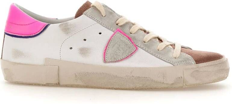 Philippe Model Stijlvolle witte sneakers voor vrouwen Wit Dames