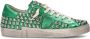 Philippe Model Studded Leather Urban Sneakers Green Dames - Thumbnail 1