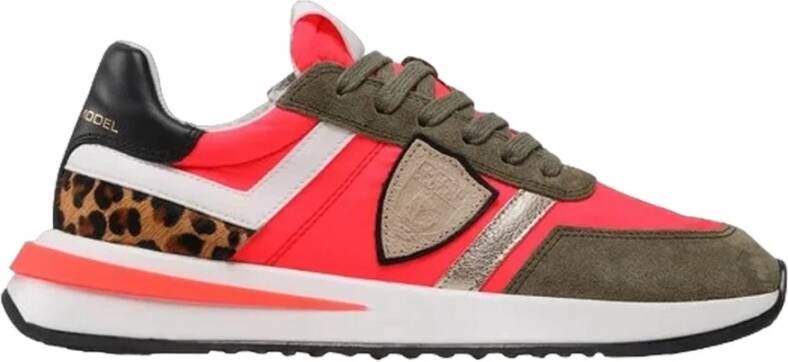 Philippe Model Tropez 2.1 Animalier Pop Sneakers Roze Dames