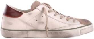 Philippe Model Witte Leren en Stoffen Sneakers - Foto 2