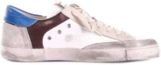 Philippe Model Suède Logo Zijkant Sneakers Rubber Zool