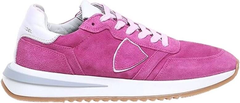 Philippe Model Tropez 2.1 Daim Lave Fucsia Sneakers Roze Dames