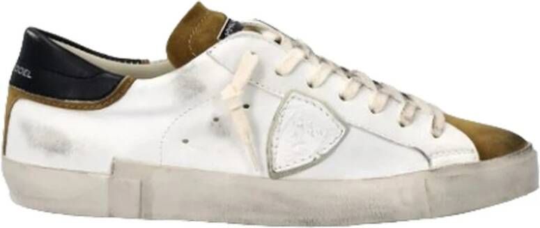 Philippe Model Prlu-Wx21 Sneakers met rubberen zool en vetersluiting White Heren