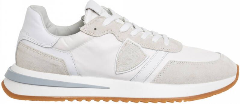 Philippe Model Ivoor Leren Sneakers met Contrasterende Details Beige Heren - Foto 8