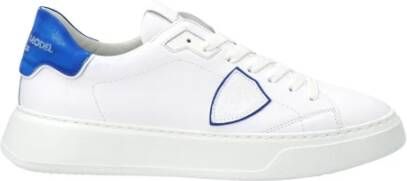 Philippe Model Witte Blauwe Temple Sneakers Ode Frankrijk Multicolor Heren