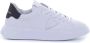 Philippe Model Temple Low Blanc Noir Sneakers High-Fashion Leren Sneakers White - Thumbnail 1