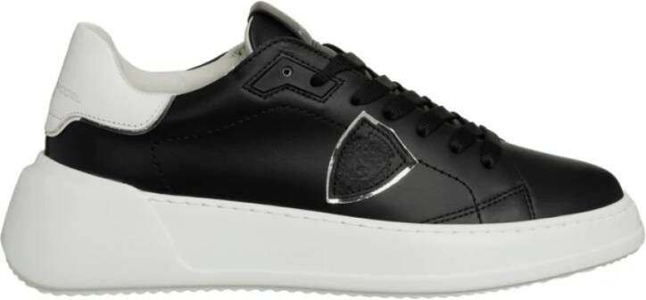 Philippe Model Tres Temple Sneakers: Schone vormen Italiaanse materialen Black Dames