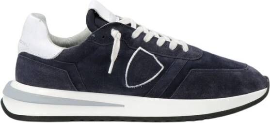 Philippe Model Tropez 2.1 Daim Lage Sneakers Blauw Heren