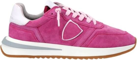 Philippe Model Tropez 2.1 Daim Lave Fucsia Sneakers Roze Dames