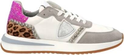 Philippe Model Stijlvolle Urban Trainer met Dierenprint White Dames