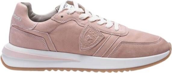 Philippe Model Tropez 2.1. Gewen Leren Sneakers met Patches Pink Dames