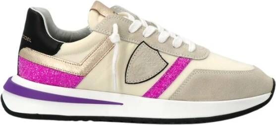 Philippe Model Tropez 2.1 Glitter Pop Sneaker White Dames