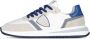 Philippe Model Tropez 2.1 Low Mondial Pop Wit Blauw Sneakers White Heren - Thumbnail 5