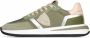 Philippe Model Glamoureuze Metallic Sneakers voor modebewuste vrouwen Green Dames - Thumbnail 4