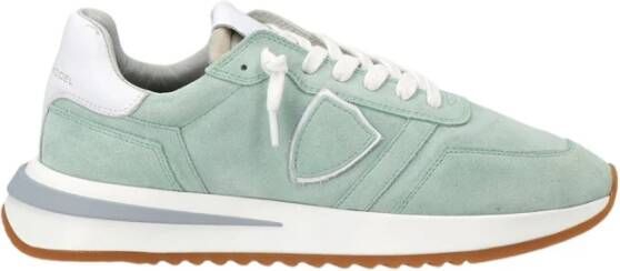 Philippe Model Tropez 2.1 Suède Lage Sneakers Groen Dames