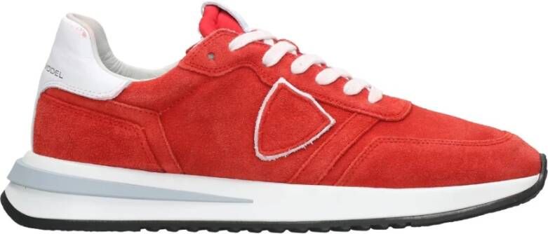 Philippe Model Tropez 2.1 Suede Lage Sneakers Red Heren