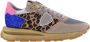Philippe Model Beige Sneakers met Vintage-geïnspireerd Ontwerp Multicolor Dames - Thumbnail 1