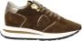 Philippe Model Vintage-geïnspireerde Tropez Haute lage sneakers voor vrouwen Brown Dames - Thumbnail 1