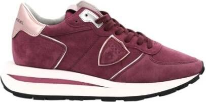 Philippe Model Roze Tropez Haute Lage Dames Sneakers Pink Dames