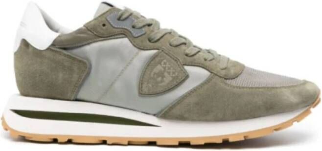 Philippe Model Tropez Leren Sneakers Mannen Green Heren